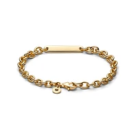 Pandora 14K Gold Plated Engravable Bar Link Bracelet