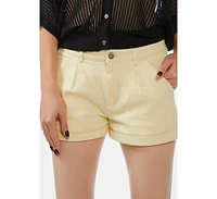 Pleated Flap Pocket Shorts