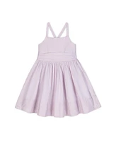 Hope & Henry Heirloom Baby Girls' Organic Sleeveless Special Occasion Sundress with Bow Back Detail and Embroidery, Infant