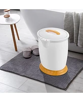 Bathroom Towel Warmer Bucket with Fragrance Holder and Auto Shut