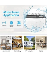 26 lbs Semi-Automatic Twin Tub Washing Machine with Drain Pump