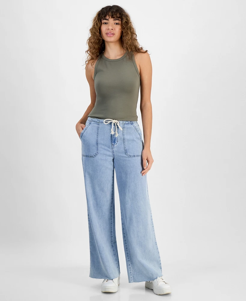 And Now This Women's Drawstring Wide-Leg Jeans, Exclusively at Macy's