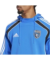 Adidas Men's Blue San Jose Earthquakes 2025 Travel Pullover Hoodie