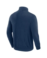 J. Palmer Men's Navy Chicago Bears Franchise Quarter-Zip Sweater