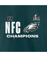 Fanatics Men's Midnight Green Philadelphia Eagles 2024 Nfc Champions Hail Mary Long Sleeve T-Shirt