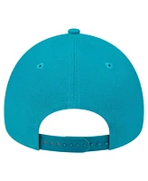 New Era Men's Aqua Miami Dolphins Throwback A-Frame 9FORTY Adjustable Hat