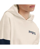 Tommy Hilfiger Women's Cream/Navy New England Patriots Harriet Pullover Hoodie