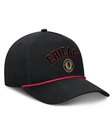 Fanatics Men's Black Chicago Blackhawks Decades Collection A-Frame Rope Adjustable Hat