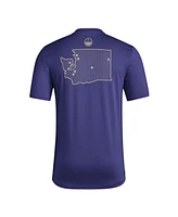 Adidas Men's Purple Washington Huskies Honor Support Pre-Game T-Shirt