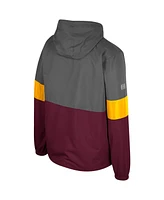 Colosseum Men's Charcoal Arizona State Sun Devils Miles Full-Zip Hoodie Jacket