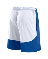 Fanatics Men's Royal/White Los Angeles Dodgers Launch Polyester Shorts