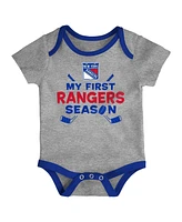 Outerstuff Baby Boys and Girls New York Rangers Legend Three-Piece Bodysuit Set