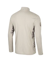 Colosseum Men's Natural Vanderbilt Commodores Oht Military Appreciation Quarter-Zip Jacket