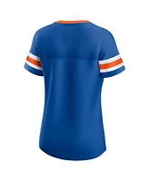 Fanatics Women's Royal Florida Gators Iconic Athena Lace-Up T-Shirt