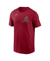 Nike Men's Corbin Carroll Red Arizona Diamondbacks Fuse Name Number T-Shirt