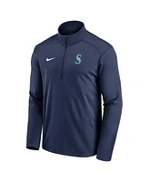 Nike Men's Navy Seattle Mariners Agility Pacer Lightweight Performance Half-Zip Top