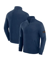 J. Palmer Men's Navy Chicago Bears Franchise Quarter-Zip Sweater