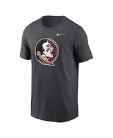 Nike Men's Anthracite Florida State Seminoles Primetime Evergreen Logo T-Shirt