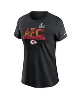 Nike Women's Black Kansas City Chiefs 2024 Afc Champions T-Shirt