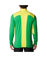Columbia Men's Green Oregon Ducks Tech Trail Omni-Shade Quarter-Zip Top