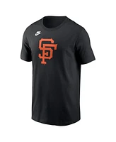 Nike Men's Black San Francisco Giants Cooperstown Collection Team Logo T-Shirt