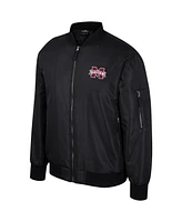 Colosseum Men's Black Mississippi State Bulldogs Full-Zip Bomber Jacket