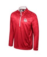 Colosseum Men's Crimson Oklahoma Sooners The Machine Half-Zip Jacket