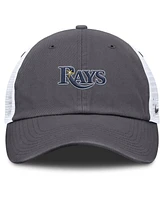 Nike Men's Gray Tampa Bay Rays Wordmark Club Adjustable Trucker Hat