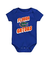 Outerstuff Newborn Royal Florida Gators Sunday Comics 3-Pack Bodysuit Set