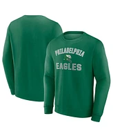 Fanatics Men's Kelly Green Philadelphia Eagles Gridiron Classics Victory Arch Pullover Sweatshirt
