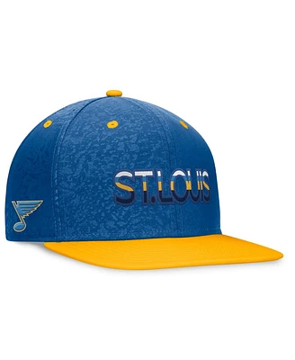 Fanatics Men's Blue/Gold St. Louis Blues Authentic Pro Alternate Jersey Snapback Hat