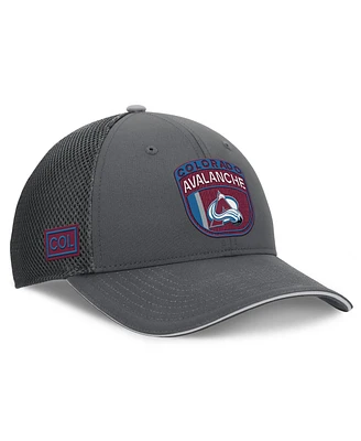 Fanatics Men's Gray Colorado Avalanche Authentic Pro Home Ice Trucker Adjustable Hat