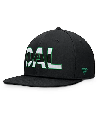 Fanatics Men's Black Dallas Stars Authentic Pro Rink Snapback Hat