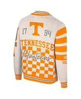 Colosseum Women's Cream Tennessee Volunteers Jacquard Full-Zip Sweater