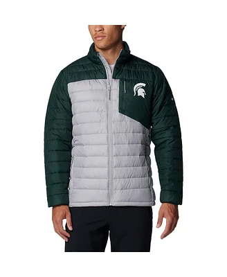 Columbia Men's Gray Michigan State Spartans Double Blitz Omni-Heat Infinity Insulated Full-Zip Jacket