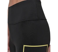 Dkny Sport Women's Exploded-Logo Stretch 7/8 Leggings