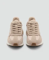 Mango Men's Leather Mixed Sneakers