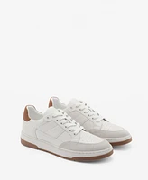 Mango Men's Combined Leather Trainers