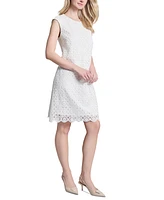 Jones New York Petite Medallion Lace Dress