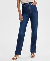 I.n.c. International Concepts Women's High-Rise Straight-Leg Jeans, Exclusively at Macy's