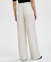 I.n.c. International Concepts Women's High-Rise Belted Wide-Leg Pants, Exclusively at Macy's