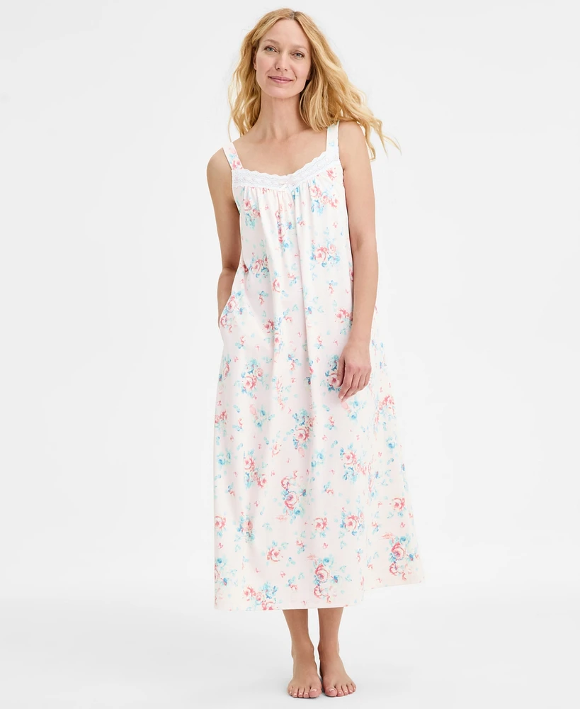 Charter Club Women's Cotton Eyelet Tank Nightgown, Exclusively at Macy's