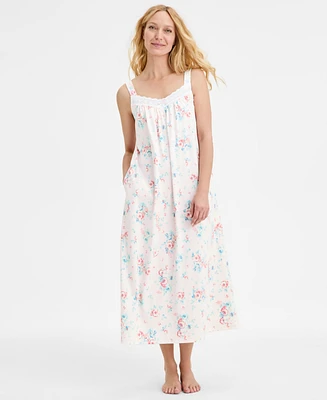 Charter Club Women's Cotton Eyelet Tank Nightgown, Exclusively at Macy's