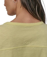 Dkny Sport Women's V-Inset Roll-Sleeve T-Shirt