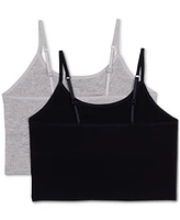 Calvin Klein Big Girls Shelf Bra Camis, Pack of 2