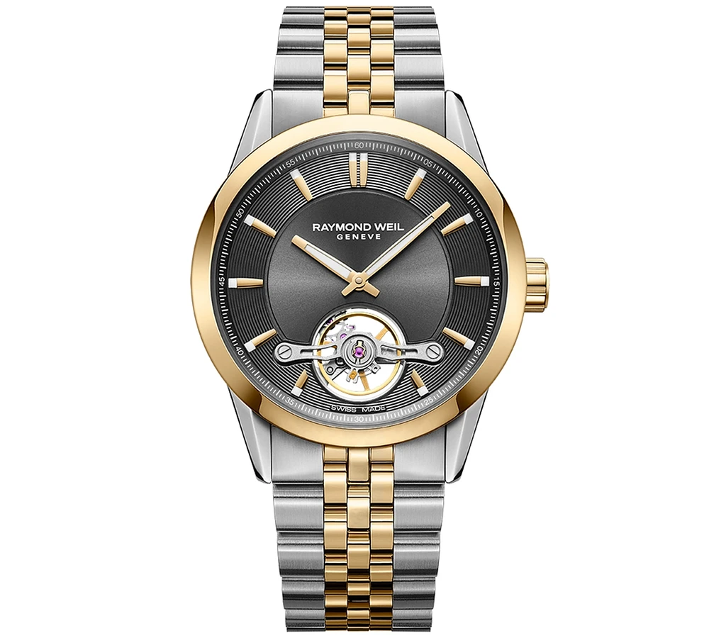 Raymond Weil Men's Swiss Automatic Freelancer Two-Tone Stainless Steel Bracelet Watch 43mm