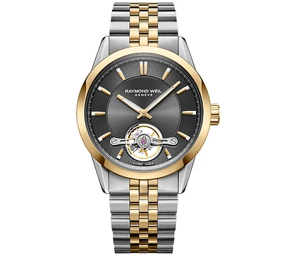 Raymond Weil Men's Swiss Automatic Freelancer Two-Tone Stainless Steel Bracelet Watch 43mm