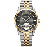 Raymond Weil Men's Swiss Automatic Freelancer Two-Tone Stainless Steel Bracelet Watch 43mm