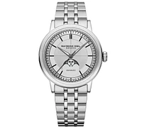 Raymond Weil Men's Swiss Automatic Millesime Moon Phase Stainless Steel Bracelet Watch 40mm