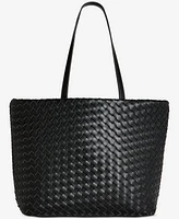 On 34th Extra-Large Woven Tote, Exclusively at Macy's